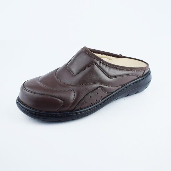 Sabot pour femme s014-1 marron cuir ..........   sabots femme Maroc
